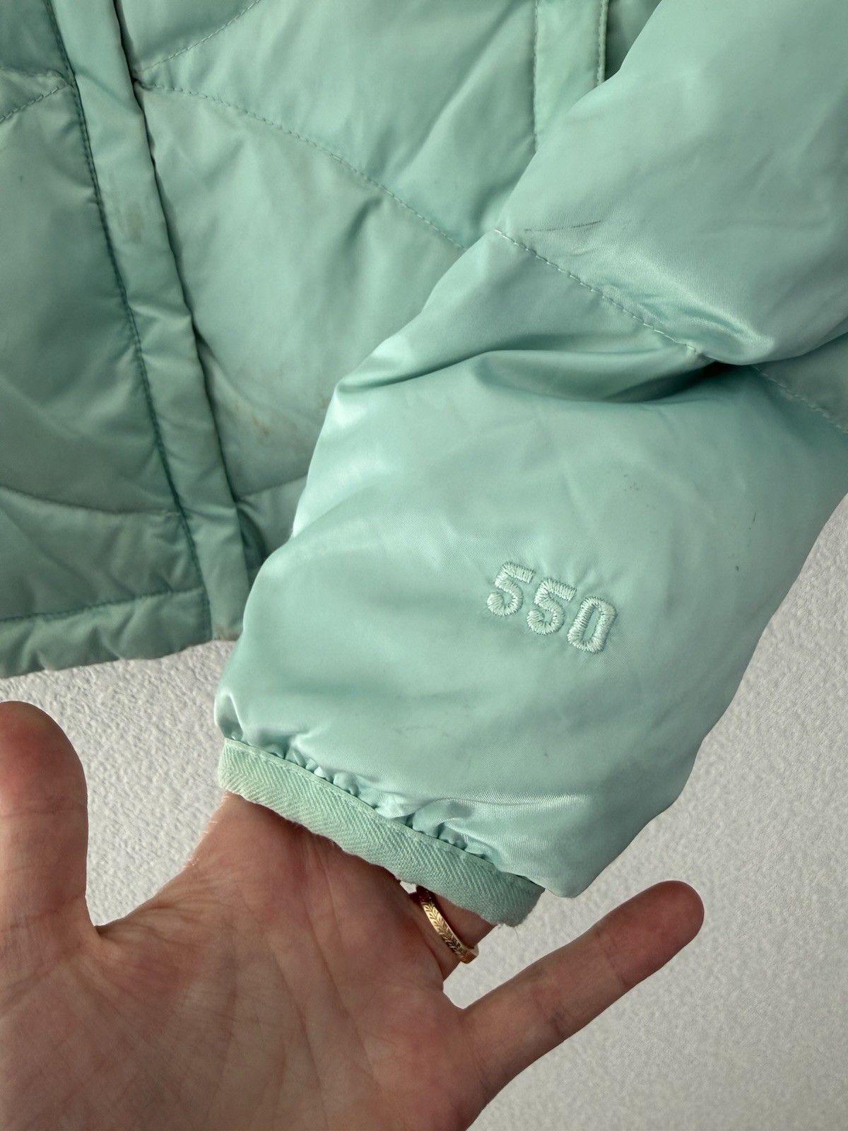 North Face Womens Aconcagua Jacket S Green Down Puffer thumbnail 6