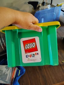 Lego Duplo Set 3099 With Storage Bin, Incomplete But Has Lots Of Extras!