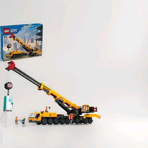 LEGO CiTY: Yellow Mobile Construction Crane (60409) Building Toy 1116 Pcs