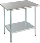 Heavy-Duty Stainless Steel Prep Table 30x36 Inches with Adjustable Shelf