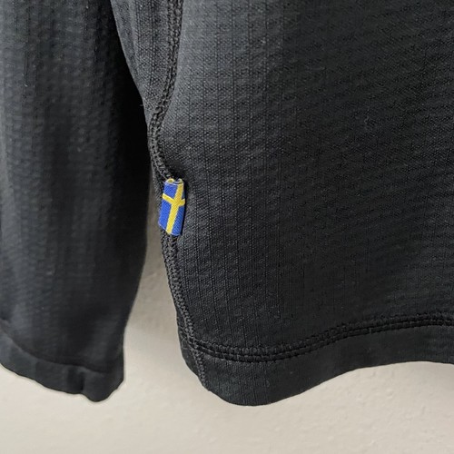 Pile Fjallraven uomo M nero Abisko Trail full zip con cappuccio - Foto 6 di 6