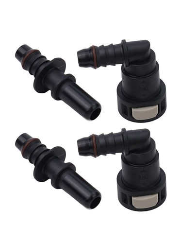 Paar Schlauch-Crimper Kraftstoff Leitung Nylon PA12+30GF SAE Schnellkupplung - Bild 5 von 12