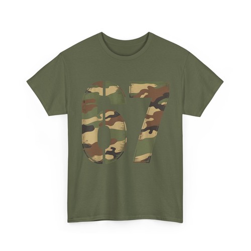 67 Hunting Camo Six Seven 6 7 Meme Camouflage 67 T-Shirt - Picture 6 of 10