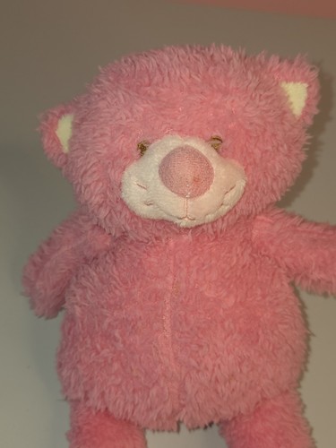 Animal Adventure 10" 2014 Pink Shaggy Kitty Cat Plush Stuffed Animal Lovey - Picture 2 of 8