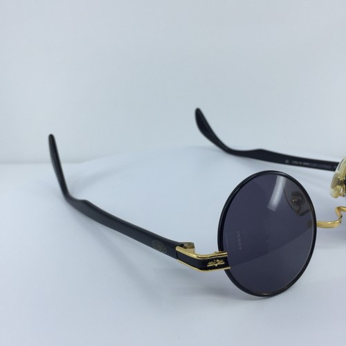 New Vintage STING Sunglasses by C.I.O. Mod. 4054 C. 103 Black & Gold Made Italy - Picture 9 of 14