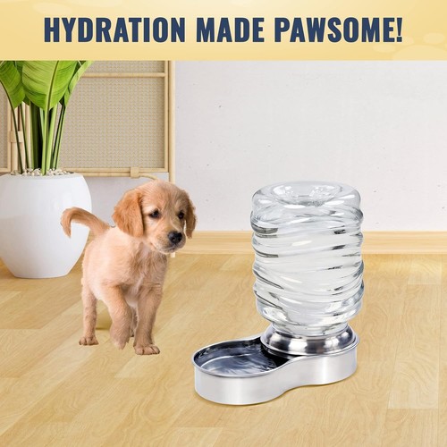 Pet Water Dispenser with 3L Capacity - Automatic & Easy to Clean Stainless Steel - Picture 9 of 10