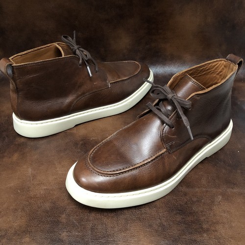 Allen Edmonds Harris Leather CHUKKA Lace-Up Boots Sz 9.5 D Brown - Picture 2 of 11