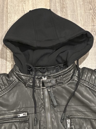 Mens XL Projek Vintage Looking Jacket Lined With Detachable hood🔥$95 - Picture 5 of 11