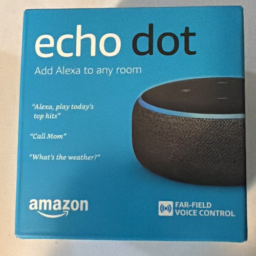 Amazon Echo Dot (3. Generation) Smart Lautsprecher - Anthrazit - Bild 1 von 1