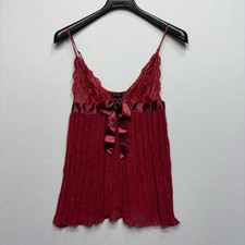 Vtg Victoria's Secret Babydoll Lingerie Lace Chemise Top Size Large Y2K D114 -20