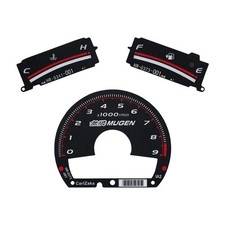 Gauge Face for Honda Civic FA5 FG2 FA1 FD1 MUGEN Style Black 9000rpm