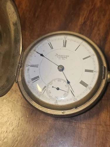 Waltham 1883 Mechanical Pocket Watch 18s 15 Jewels Full Hunter Gold Filled Roman