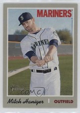 2019 Topps Heritage French Text OPC Back Mitch Haniger #477