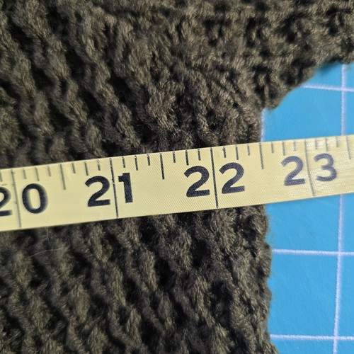 Suéter tejido cuello capucha verde oliva Ye Mak para mujer talla S MK3650 acrílico - Imagen 6 de 6