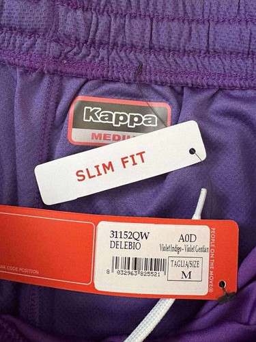 Pantalones Cortos Kappa Delebio Adulto Medianos Púrpura Ropa de Calle Logo Para Hombres M NUEVO - Imagen 7 de 8