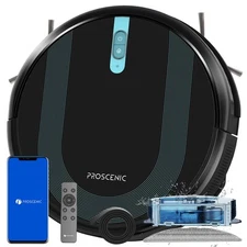 Proscenic 850T WiFi Robot Vacuum and Mop with Gyro Navigation  Self-Charging