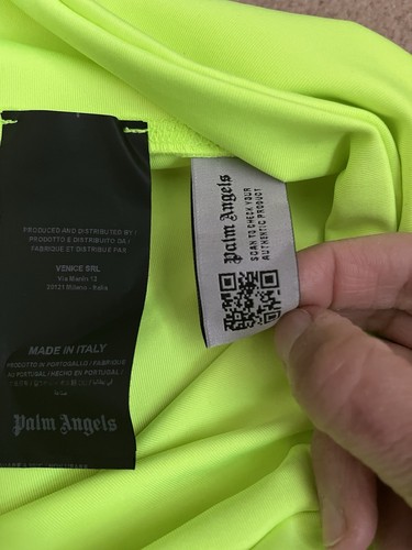 Palm Angels Neon Yellow Logo Tracksuit Leggings Pants Gym Wear XL BNWOT - Picture 11 of 14