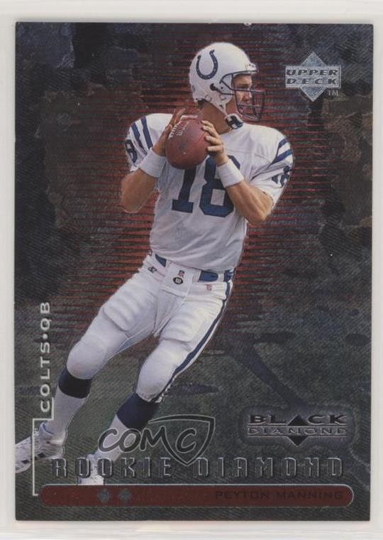 1998 Upper Deck Black Diamond Rookie Edition Double /2500 Peyton Manning RC HOF