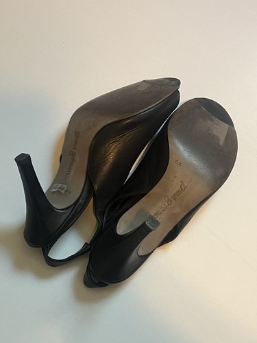 Paul Green schwarze Leder Avanti Peeptoe Pumps, US6,5, 03109 Heels Slingback - Bild 7 von 10