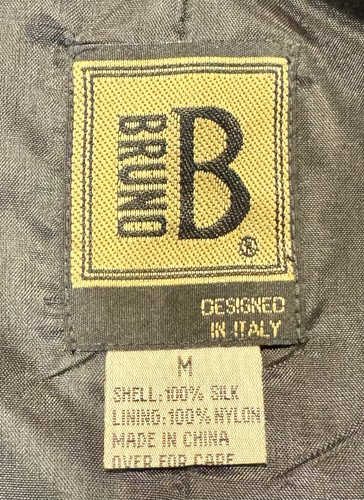 Vintage Herren Bruno 100% Seide Weste Gr. M - Made In Italy Anzug - Bild 5 von 6