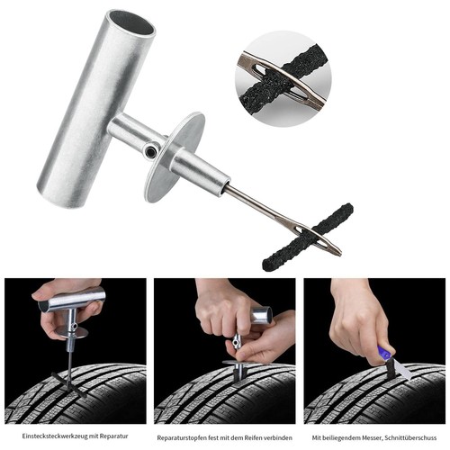Tire Repair Kit - 68pcs Heavy Duty Tire Plug Kit, Universal Tire Repair Tools... - Picture 4 of 7