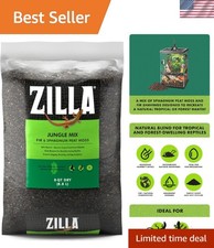 Ideal Jungle Mix Bedding for Reptiles: 8 Quart Organic and Natural Composition