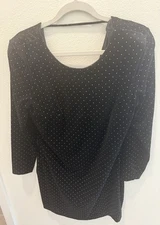 Express Black And Gold Cocktail Dress