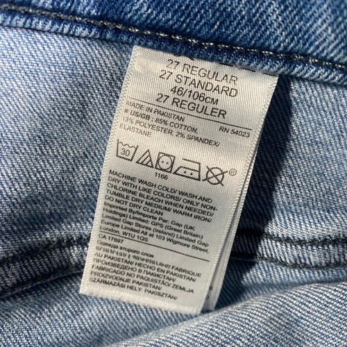 Banana Republic Damen Jeans 27 High Rise Wide Leg Premium Denim Light Wash - Bild 5 von 9