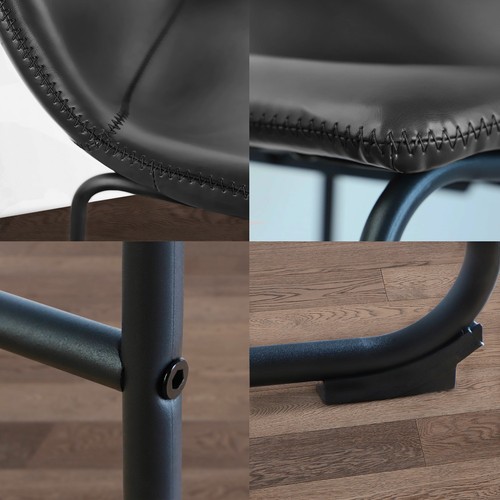 Counter Height Bar Stools Set of 3, Dining Chairs for Home Kitchen Island - Picture 17 of 65