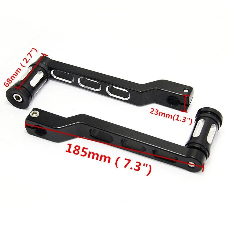 Heel/Toe Shift Lever Shifter Peg For Harley Softail Touring Road Glide FatBoy CT Foto 3 de 4