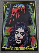 Alice Cooper Horror RARE VIP Tour Poster 2023 - UV & MINT Condition 19"x13"