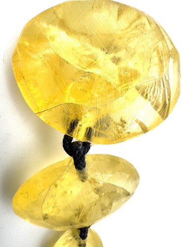 Gerda Lynggaard Monies Carved Amber Lucite Modernist Clip Earring Single - Picture 2 of 4