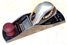 Vintage Stanley No. 110 (13-110) 7" Block Plane Wood Knob Good Iron New Knob USA