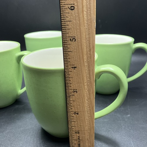 Noritake Stoneware Colorwave Apple Green Coffee Mug 8094 Set Of 4 - 12 oz - Picture 2 of 13