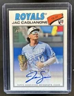 2026 Topps Heritage Jac Caglianone Real One Auto RC Rookie #ROA-JCAG Royals