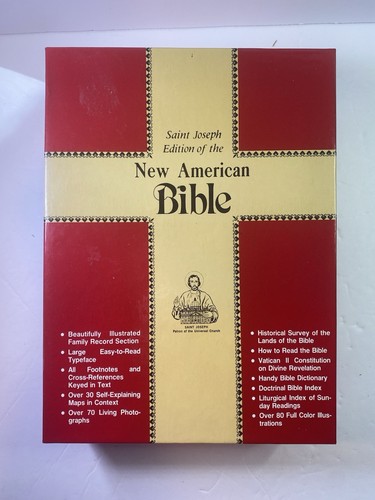 St Joseph katholische Ausgabe neue amerikanische Bibel Großdruck illustriert katholisch in Box - Bild 4 von 24