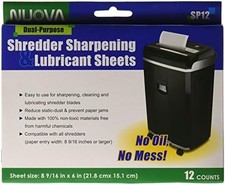 Nuova SP12 Shredder Sharpening Lubricant Sheets 12 Count Pack for Use