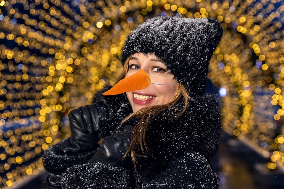 Disfraz Cosplay Adulto Muñeco de Nieve Naranja Zanahoria Nariz Utilería Látex F/X Accesorio de Invierno Foto 4 de 4