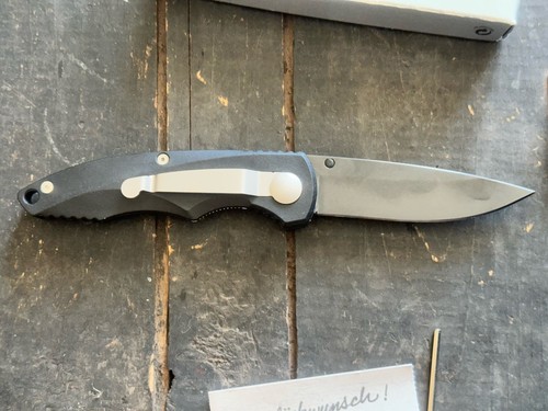 Boker Ceramic Infinity 89 Folding Knife 3-3/8" Black Ceramic Blade NOS Mint - Picture 3 of 6
