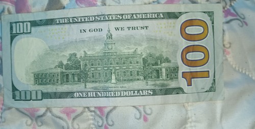 error B2$100 miss print three crosses on back of bill and full house - Picture 2 of 2