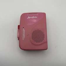 Byron Statics Portable Cassette Player Recorder FM AM Radio KCS-315 PINK - Used