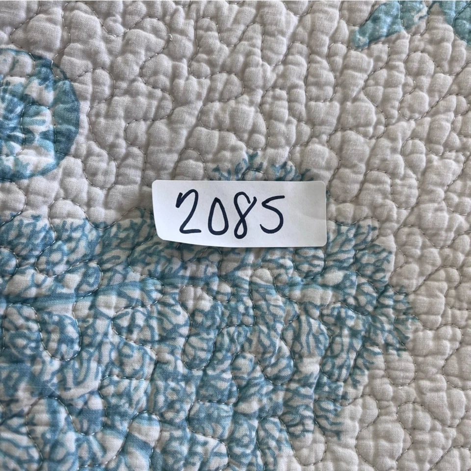 Colcha edredón SIGRID OLSEN HOME "85 x 81,5" Sea Life manta acolchada algodón Foto 3 de 4