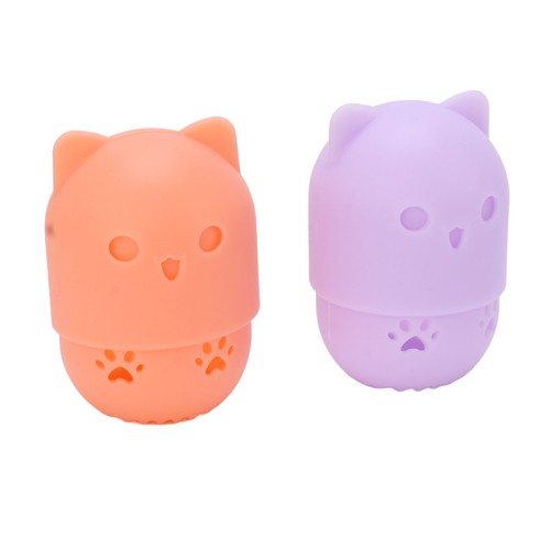 Makeup Sponge Holder Cute Cat Shape Washable Reusable Breathable Hollow Desi CUT - Picture 11 of 22
