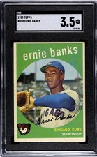 1959 Topps Ernie Banks #350 SGC 3.5 VG+ Chicago Cubs HOF