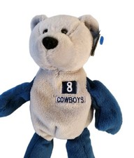 PRO BEAR Troy Aikman 8 BEANIE Dallas COWBOYS VGC W/tag LIMITED TREASURES