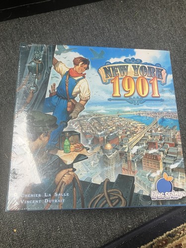 New York 1901 Brettspiel, blau orange Spiele historisch pädagogisch NYC versiegelt Neu mit Etikett - Bild 1 von 13