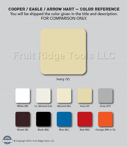 Kit de cambio de color marfil Cooper para atenuador de luz de pared maestro AMC-V-BP - Imagen 3 de 7