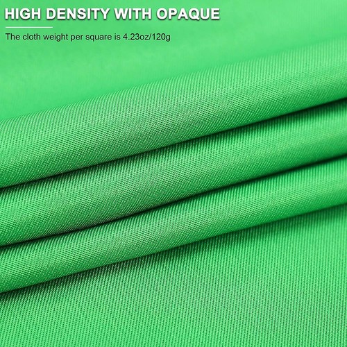 10 X 7 FT Sfondo Schermo Verde per Fotografia, Chromakey Virtual GreenScree... - Foto 2 di 6