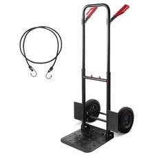 Heavy Duty Hand Truck 440 lbs Capacity 12.2"x11.4" Load Base 8" Wheels