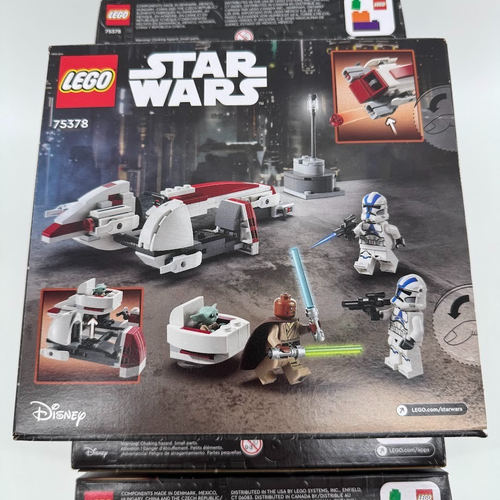 Lot of (8) Lego 75378 Star Wars Mandalorian BARC Speeder Escape Grogu Sets - Picture 5 of 10